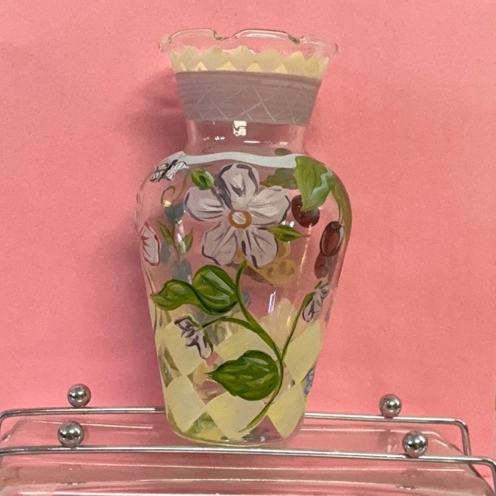 Vintage Hand painted floral Tracy Porter collectors artistic Rare Vase - Picture 2 of 15